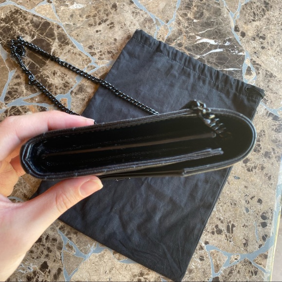 SOLD Saint Laurent Monogram Quilted Leather Wallet on a Chain - Picture 10 of 15